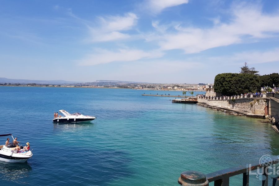 Vista Ortigia - Fonte Aretusa - Lungomare Alfeo - Siracusa